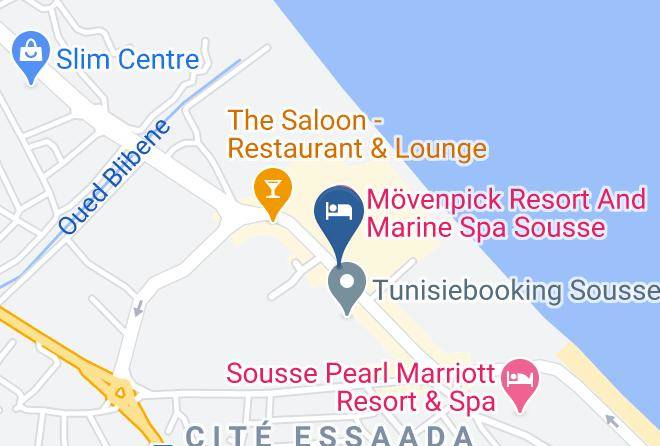 Tunisia - Salem Hotel Beach Maps