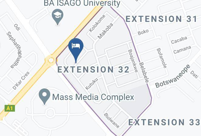 Bamalete Tlokweng - Salerato Boutique Hotel Maps