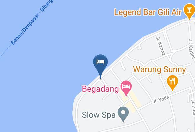North Lombok Regency - Salili Bungalows Maps