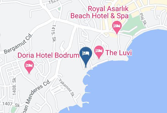 Bodrum - Salinas Beach Hotel Maps