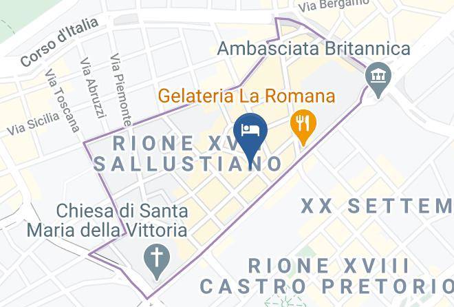 Rome - Sallustio Hotel Maps