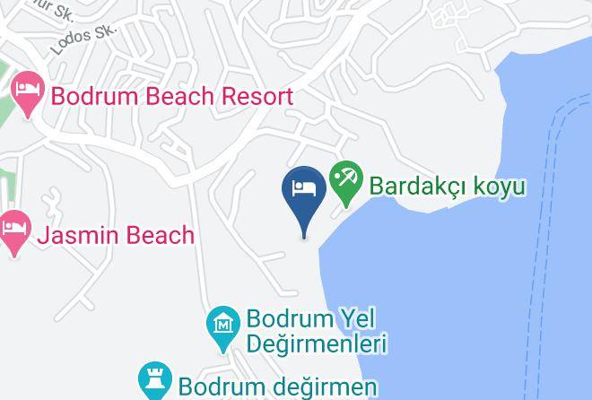 Salmakis Beach Resort & Spa Map - Mugla - Bodrum