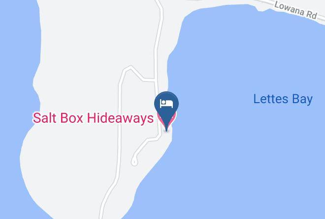 West Coast - Salt Box Hideaways Maps