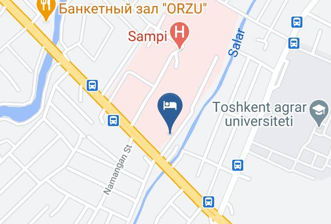 Tashkent - Saltanat Hotel Maps