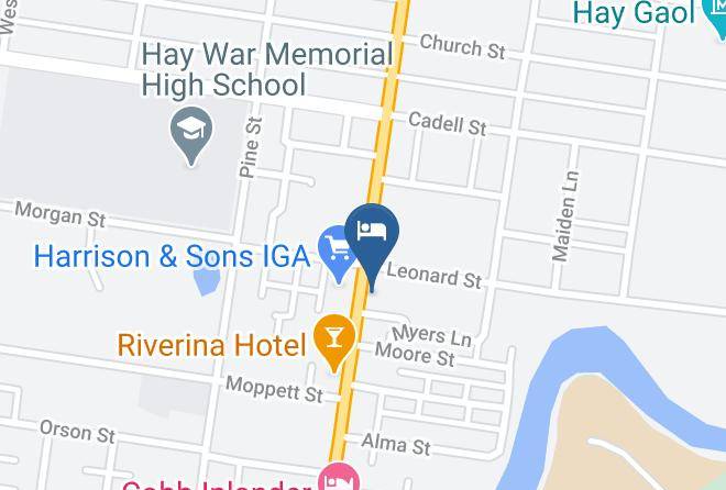 Saltbush Motor Inn Map