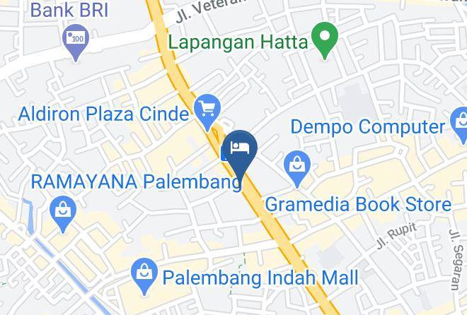 Palembang - Salvator Hotel Palembang Maps