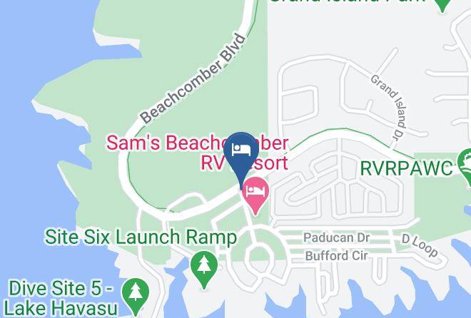 Mohave - Sam's Beachcomber Resort Maps