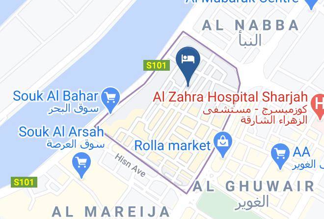 Sharjah City - Sama Hotel Maps