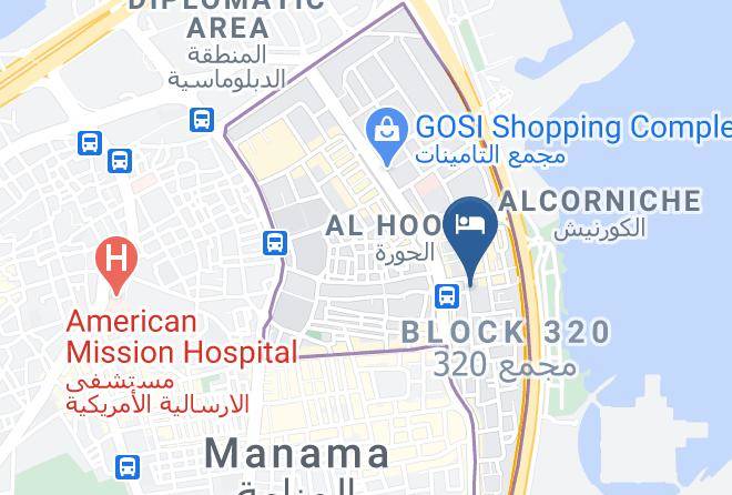 Manama - Samada Hoora Hotel & Suites Maps