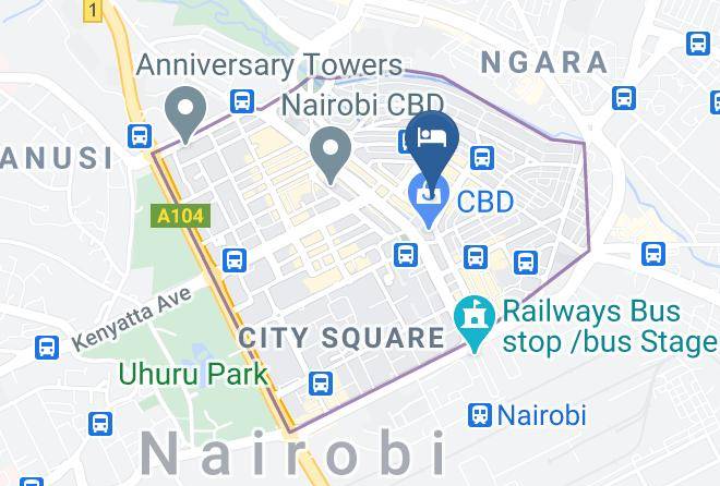 Nairobi - Samagat Hotel Maps