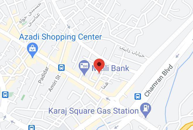 Tehran - Saman Hotel Maps