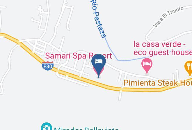 Banos De Agua Santa - Samari Spa Resort Maps
