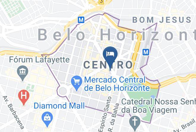 Belo Horizonte - Hotel Samba Belo Horizonte Centro Maps