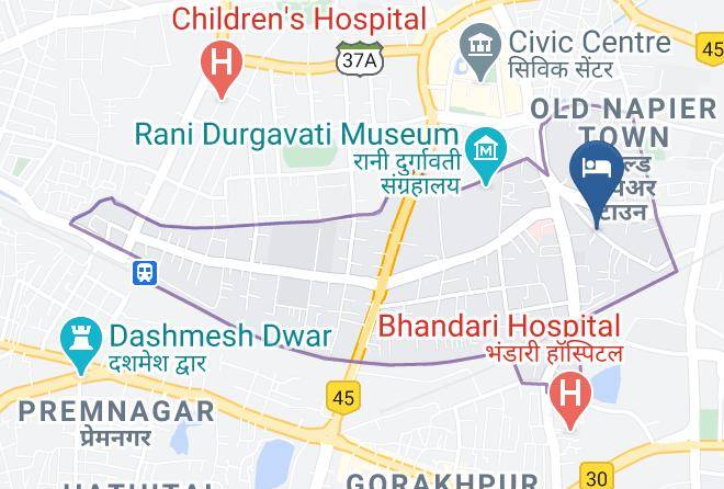 Jabalpur - Samdariya Hotel Maps