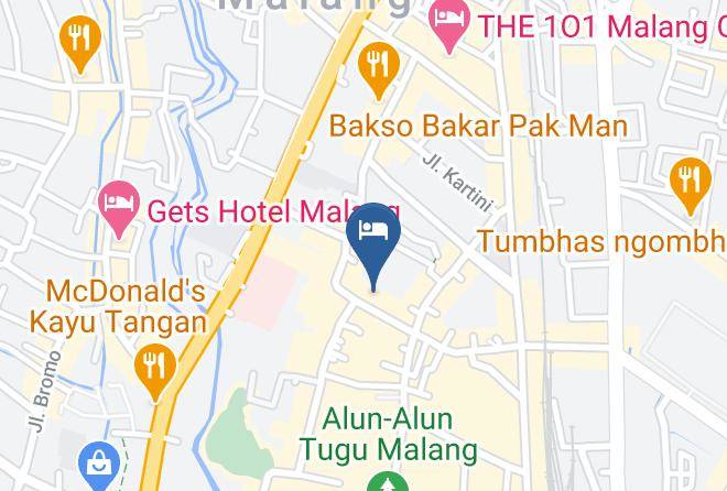 Kota Malang - Same Hotel Malang Maps