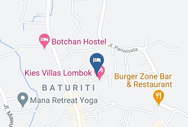 Central Lombok Regency - Same Same Bungalows Eco Lodge Maps