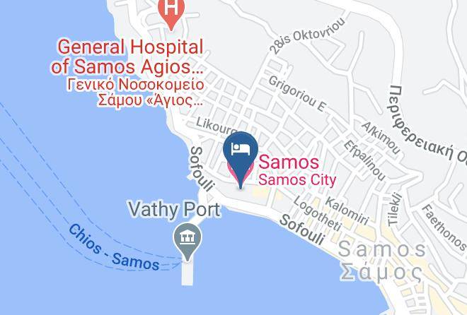 Samos - Samos City Hotel Maps