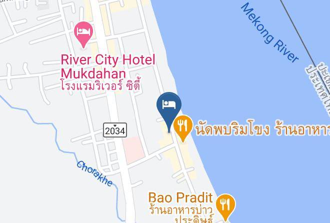 Amphoe Mueang Mukdahan - Samran Chai Khong Hotel Maps