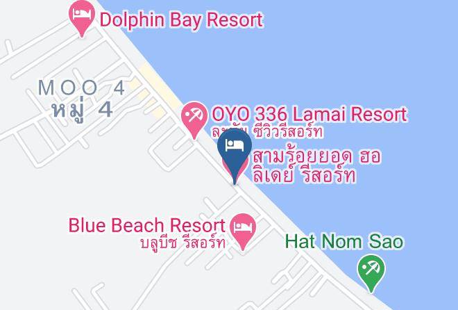 Amphoe Sam Roi Yot - Samroiyot Holiday Resort Maps