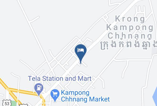 Kampong Chhnang Town - Samrongsen Hotel Maps