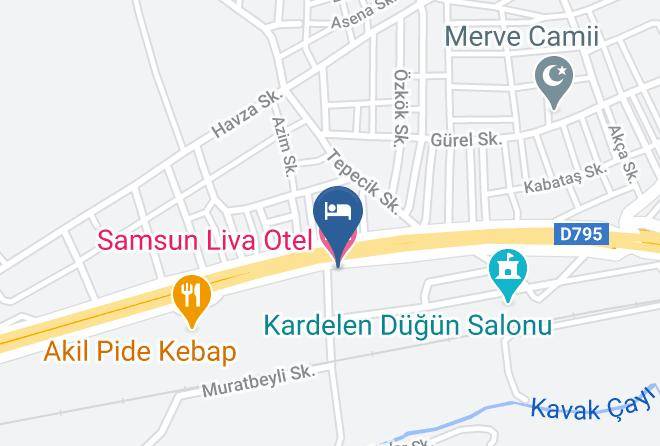 Kavak - Samsun Liva Otel Maps