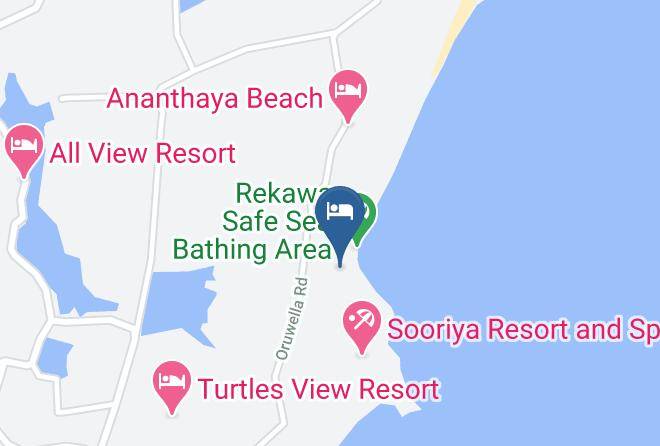Samudra Beach Resort Map
