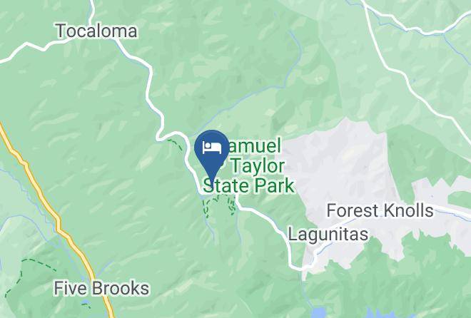 Samuel P Taylor State Park Carta Geografica - California - Marin