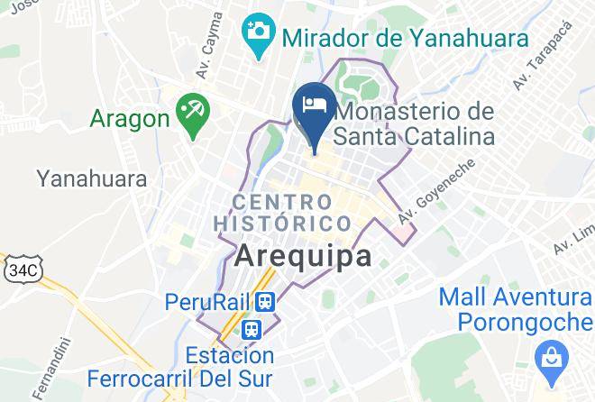 Arequipa - San Agustin Posada Del Monasterio Hotel Maps