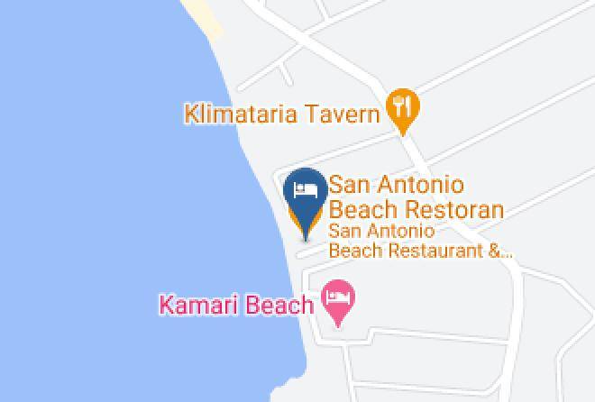 Thasos - San Antonio Beach Restoran Maps