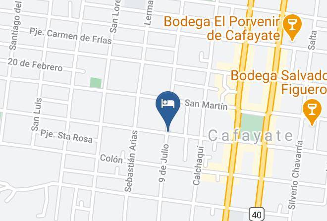 Cafayate - Hospedaje San Cayetano Maps