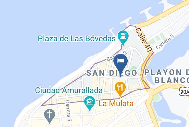 Cartagena De Indias - San Diego 974 Suites Maps