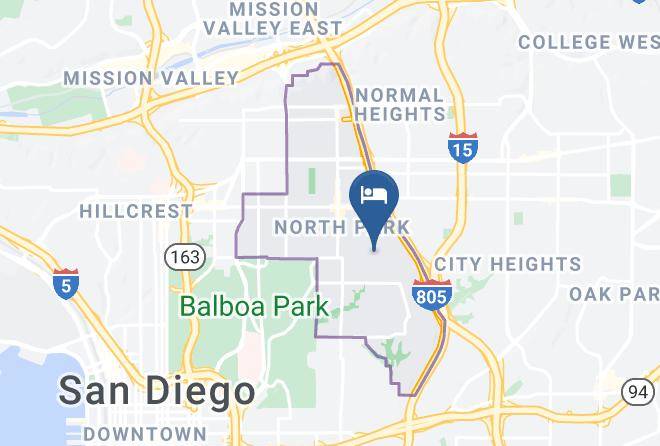 San Diego - San Diego Bed And Breakfast Maps