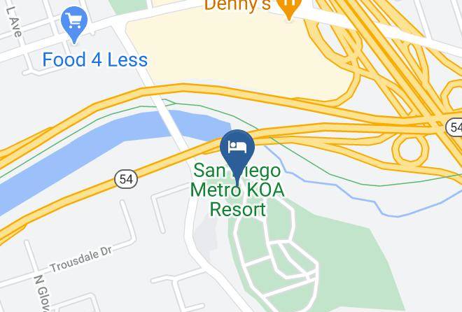 San Diego - San Diego Metro Koa Resort Maps