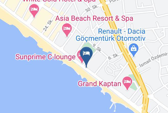 Alanya - San Francisco Beach Hotel Maps