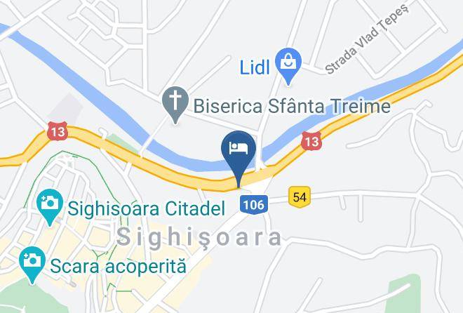 San Gennaro Center Map - Mures - Sighisoara