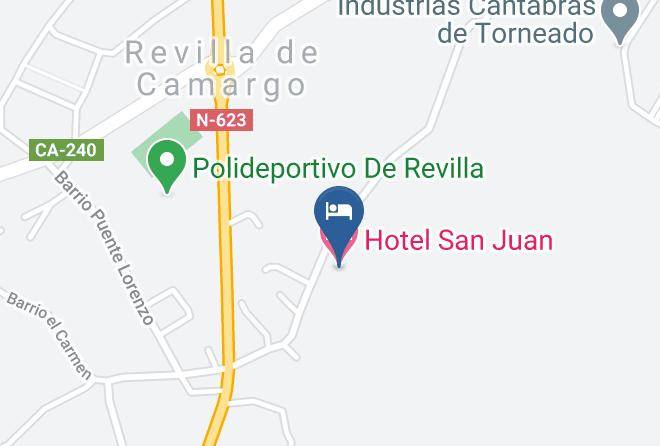 Hotel San Juan Mapa - Cantabria - Camargo
