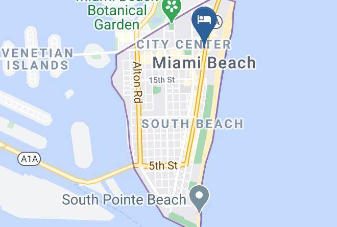 Miami Dade - San Juan Hotel South Beach Maps