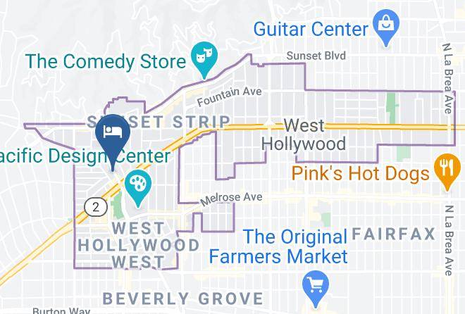 Los Angeles - San Vicente Bungalows Maps