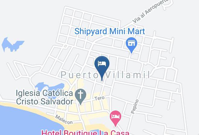 San Vicente Galapagos Hotel Map