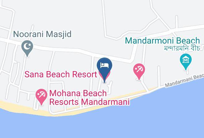 Ramnagar - Sana Beach Resort Maps