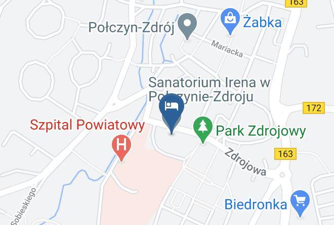 Swidwinnty - Sanatorium Irena W Polczynie Zdroju Maps