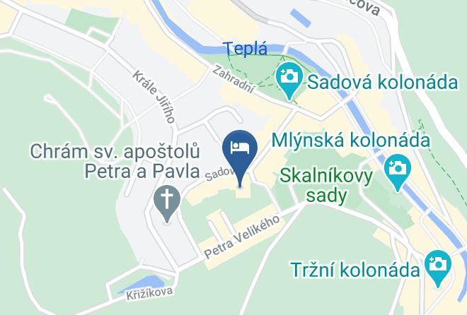 Carlsbad - Sanatorium Slovan Maps