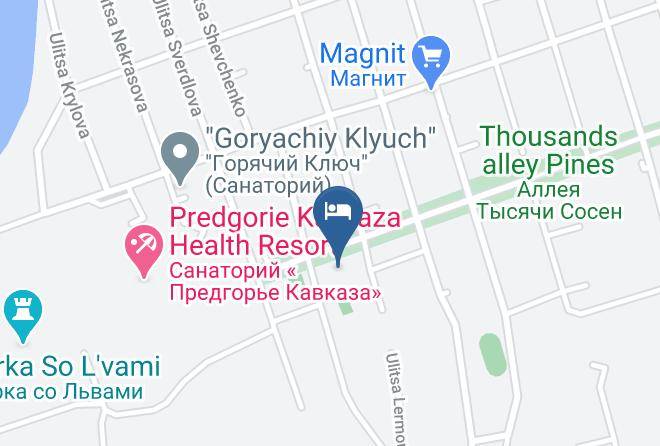 Goryachiy Klyuch - Sanatoriy Izumrudnyy Maps