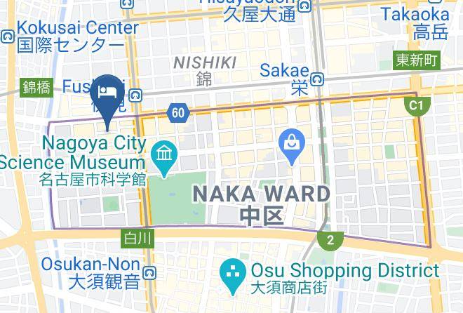 Nagoya City Naka Ward - Sanco Inn Nagoya Fushimi Maps