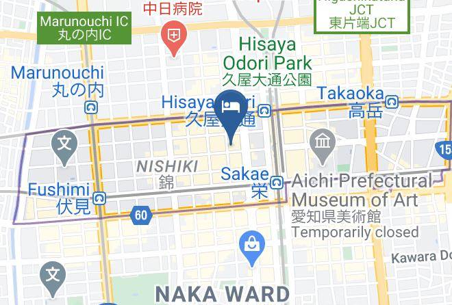 Nagoya City Naka Ward - Sanco Inn Nagoya Nishiki Maps