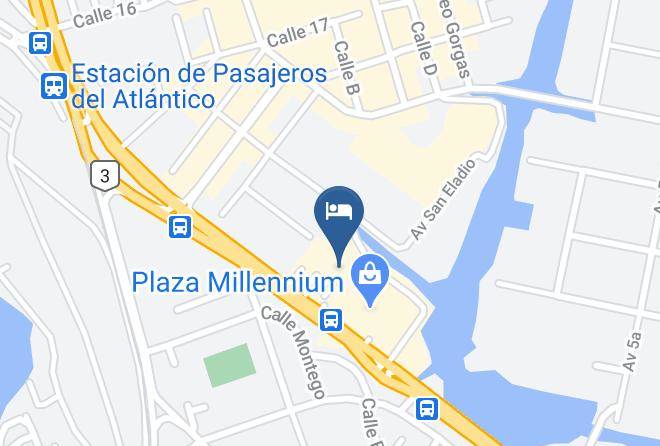 Cristobal - Sand Diamond Hotel Maps