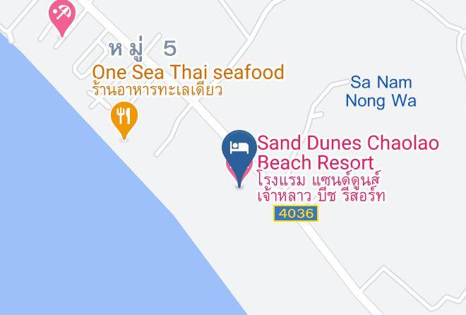 Amphoe Tha Mai - Sand Dunes Chaolao Beach Resort Maps