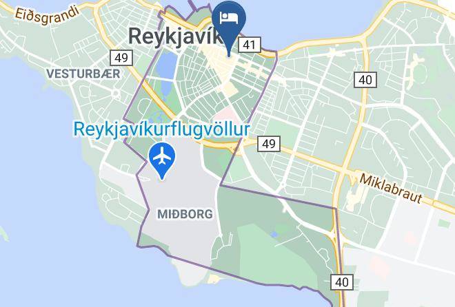 Reykjavik - Sand Hotel By Keahotels Maps