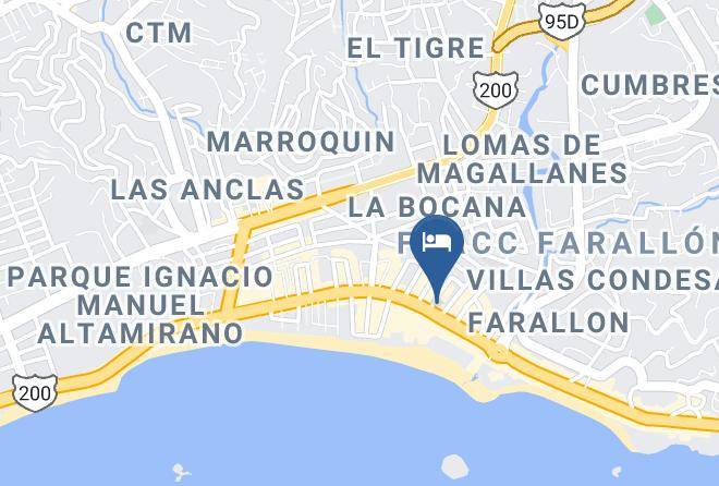 Acapulco De Juarez - Sand's Bungalows Maps