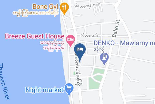 Mawlamyine - Sandalwood Hotel Maps